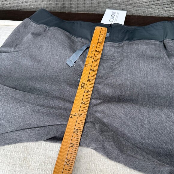 Comenii Womens Size Medium Gray Elastic Waist Technical Workwear Scrub Pants - Picture 8 of 10
